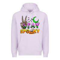 Lilac Stay spooky Premium Hoodie - NancyCooperArtShop