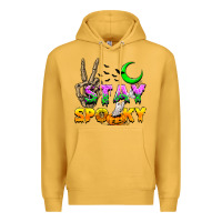 Mustard Stay spooky Premium Hoodie - NancyCooperArtShop