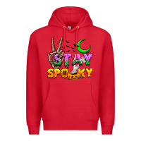 Red Stay spooky Premium Hoodie - NancyCooperArtShop
