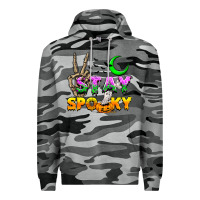 Slate Camo Stay spooky Premium Hoodie - NancyCooperArtShop