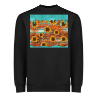 Black turquoise leopard distressed serape background tumbler Heavyweight Sweatshirt - Jasminsmagicworld