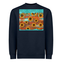 Navy turquoise leopard distressed serape background tumbler Heavyweight Sweatshirt - Jasminsmagicworld