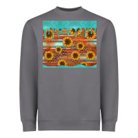Storm turquoise leopard distressed serape background tumbler Heavyweight Sweatshirt - Jasminsmagicworld