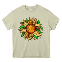 Mossy pineapple sunflower Heavy Core Tee - Zillion Design Studio