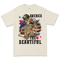 Bone America the beautiful 4th of july Premium Tee - CowGirlArtShop