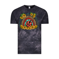 Cloud Black ladybuy  rainbow Vintage Tee - BarkalooDesign