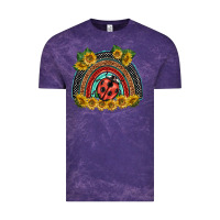 Cloud Purple ladybuy  rainbow Vintage Tee - BarkalooDesign