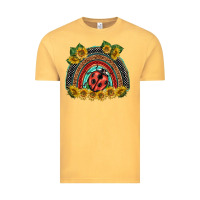 Vintage Mustard ladybuy  rainbow Vintage Tee - BarkalooDesign