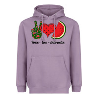 Lavender Peace Love Watermelon Heavyweight Hoodie - Bettercallsaul