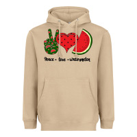 Mushroom Peace Love Watermelon Heavyweight Hoodie - Bettercallsaul