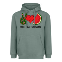 Sage Peace Love Watermelon Heavyweight Hoodie - Bettercallsaul