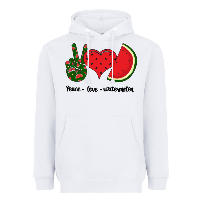 Peace Love Watermelon Heavyweight Hoodie by Bettercallsaul | Teevron
