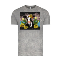 Cloud Rock cow cactus and sunflower Vintage Tee - AdoDesignShop