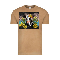 Vintage Camel cow cactus and sunflower Vintage Tee - AdoDesignShop