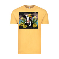 Vintage Mustard cow cactus and sunflower Vintage Tee - AdoDesignShop