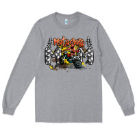 Heather Grey motocross mom Long Sleeve Tee - MaliasSmallBusiness