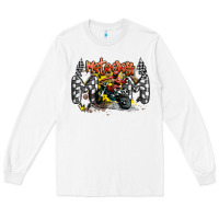 White motocross mom Long Sleeve Tee - MaliasSmallBusiness
