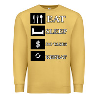 Antique Gold Tax Day Eat Sleep Do Taxes Repeat Gift Premium Sweatshirt - Bettercallsaul