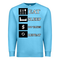Ocean Blue Tax Day Eat Sleep Do Taxes Repeat Gift Premium Sweatshirt - Bettercallsaul