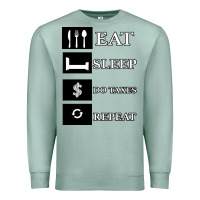 Seafoam Tax Day Eat Sleep Do Taxes Repeat Gift Premium Sweatshirt - Bettercallsaul
