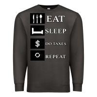 Smoke Tax Day Eat Sleep Do Taxes Repeat Gift Premium Sweatshirt - Bettercallsaul