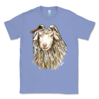 Colony Blue Angora Goat Face Classic Tee - LillyAllenDesigns
