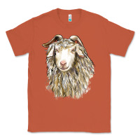 Copper Angora Goat Face Classic Tee - LillyAllenDesigns