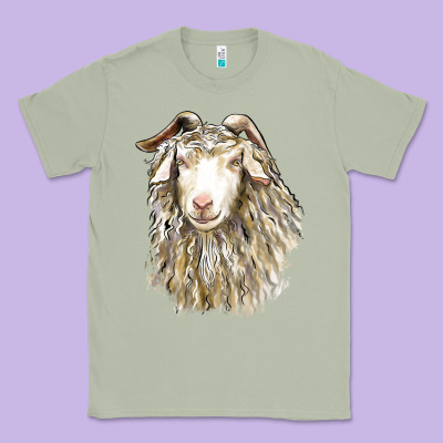 Angora Goat Face Classic Tee Designed By Lillyallendesigns