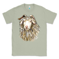 Matcha Angora Goat Face Classic Tee - LillyAllenDesigns