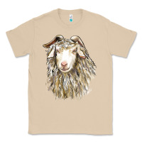 Mushroom Angora Goat Face Classic Tee - LillyAllenDesigns
