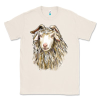 Natural Angora Goat Face Classic Tee - LillyAllenDesigns