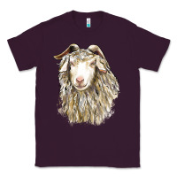 Plum Angora Goat Face Classic Tee - LillyAllenDesigns
