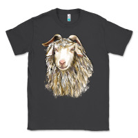 Smoke Angora Goat Face Classic Tee - LillyAllenDesigns