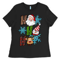 Black ho ho ho christmas Ladies Tee - RanaPortraitStore