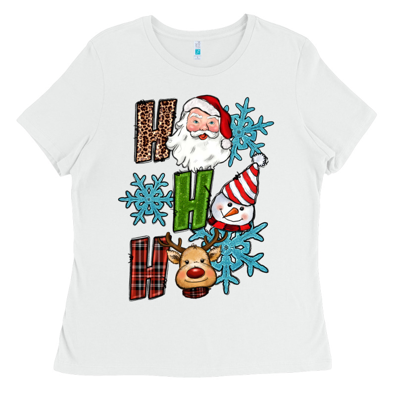 Ho Ho Ho Christmas Ladies Tee by RanaPortraitStore | Teevron