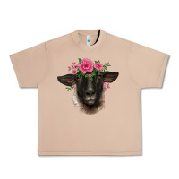 Burro suffolk ewe sheep with floral headdress Urban Heavy Tee - BarkalooDesign