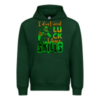 Forest Green St. Patrick's I don't need luck i have skills Urban Hoodie - OliviaCreatesArt