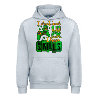 Heather Grey St. Patrick's I don't need luck i have skills Urban Hoodie - OliviaCreatesArt