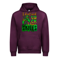 Mauve Wine St. Patrick's I don't need luck i have skills Urban Hoodie - OliviaCreatesArt