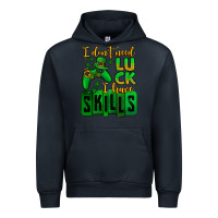 Navy St. Patrick's I don't need luck i have skills Urban Hoodie - OliviaCreatesArt
