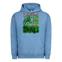 Pigment Pebble Blue St. Patrick's I don't need luck i have skills Urban Hoodie - OliviaCreatesArt