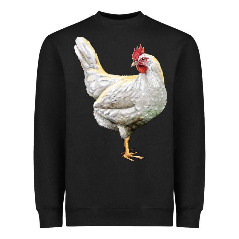Leghorn Chicken Heavyweight Sweatshirt by LillyAllenDesigns | Teevron