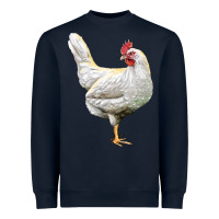 Navy leghorn chicken Heavyweight Sweatshirt - LillyAllenDesigns