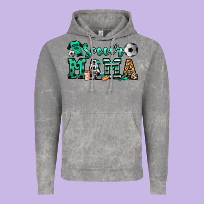 Soccer Mama Vintage Hoodie Designed By Jasminsmagicworld