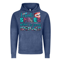 Vintage Denim i create smile what is your superpower Vintage Hoodie - AdoDesignShop