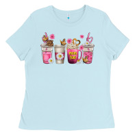 Baby Blue mom fuel coffee cups Ladies Tee - texasbilliewilder