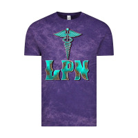 Cloud Purple licensed practical nurse medical symbol Vintage Tee - BarkalooDesign