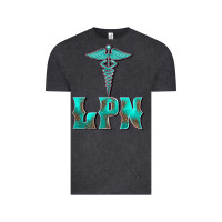 Vintage Black licensed practical nurse medical symbol Vintage Tee - BarkalooDesign