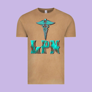 Licensed Practical Nurse Medical Symbol Vintage Tee Designed By Barkaloodesign