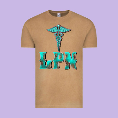 Licensed Practical Nurse Medical Symbol Vintage Tee Designed By Barkaloodesign
